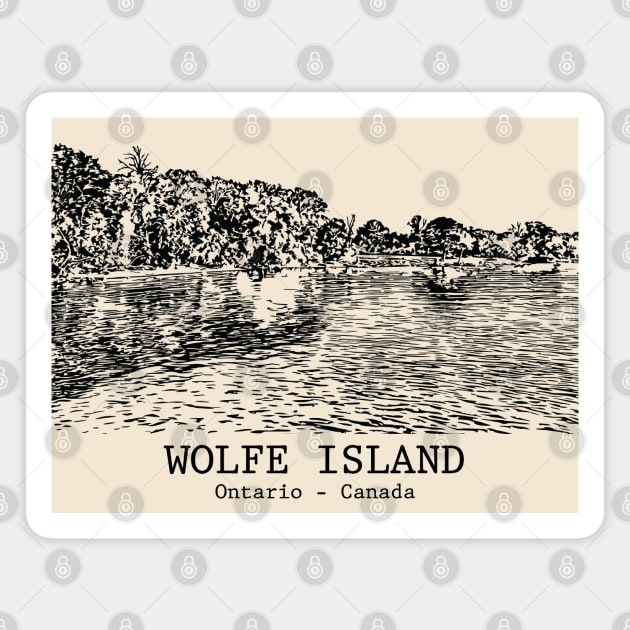 Wolfe Island - Ontario Magnet by Lakeric